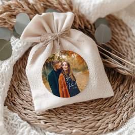 Photo Elegant Script Boho Bröllop Gåvor Etiketter