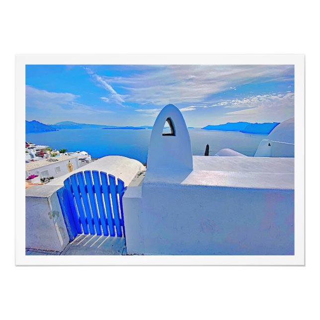 Photo Enlargement Greece santorini  Fototryck (Framsidan)