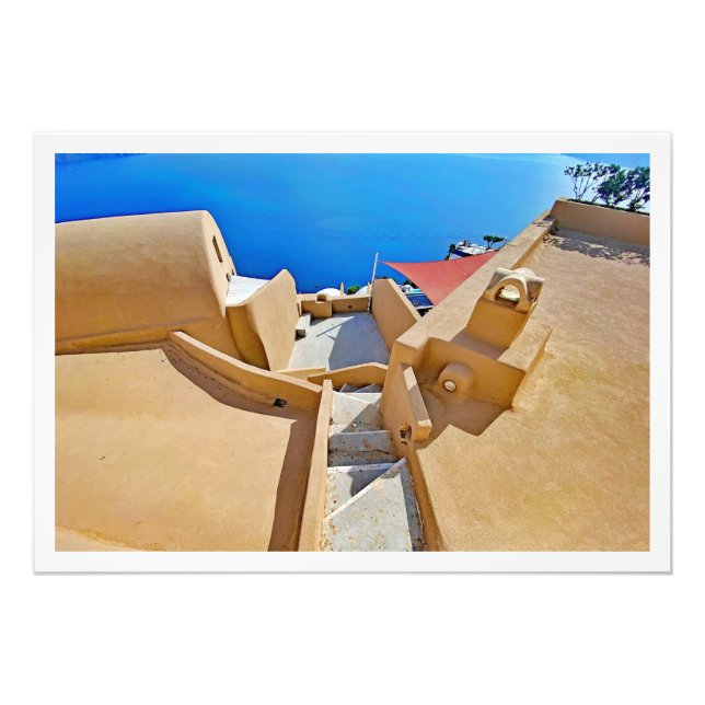 Photo Enlargement Greece santorini  Fototryck (Framsidan)