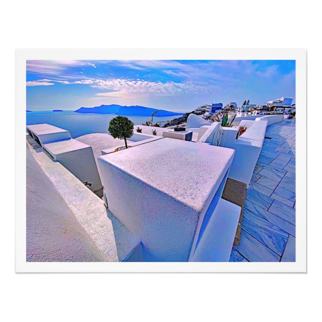 Photo Enlargement Greece santorini  Fototryck (Framsidan)