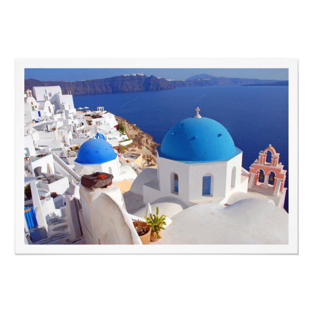 Photo Enlargement Greece santorini  Fototryck (Framsidan)