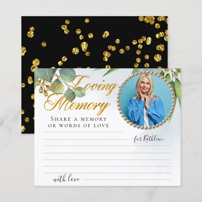 Photo Eucalyptus  ett minneskort (Fram/baksida)