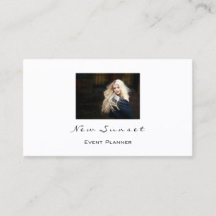 Photo Event Planner Bröllop White Visitkort