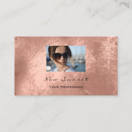 Photo Event Planner Makeup Living Coral Leather 1 Visitkort