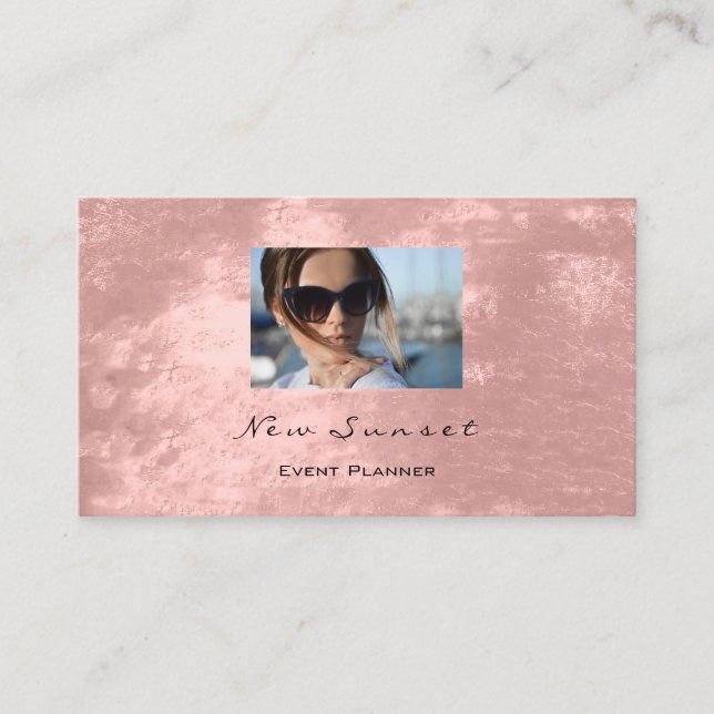 Photo Event Planner Makeup Ro Shimmering VIP Visitkort (Framsida)