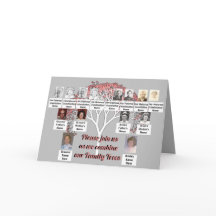 Photo Family Träd Rosa Fractal Träd Grått