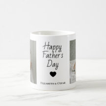 Photo Far's Day Mugg med Kids' Namn - Gift