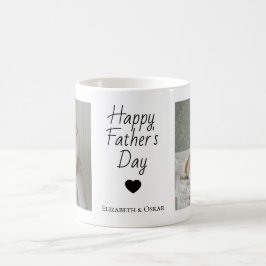 Photo Far's Day Mugg med Kids' Namn - Gift