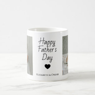 Photo Far's Day Mugg med Kids' Namn - Gift