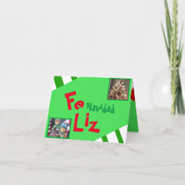 Photo Feliz Navidad Spanska Julafton Leting Helgkort
