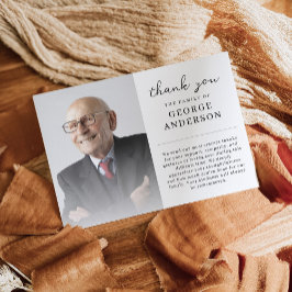 Photo Firande of Life Funeral Tack You Card Inbjudningar