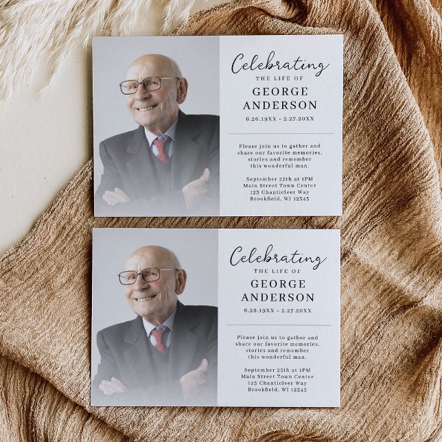 Photo Firande of Life Memorial Investigation Inbjudningar (Skapare uppladdad)