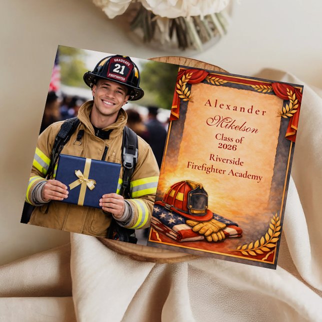 Photo Fire Department Graduation Meddelande (Skapare uppladdad)