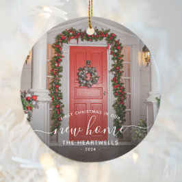 Photo First jul New Home White-skript Julgransprydnad Keramik