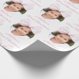 Photo Flicka Första jul Presentpapper