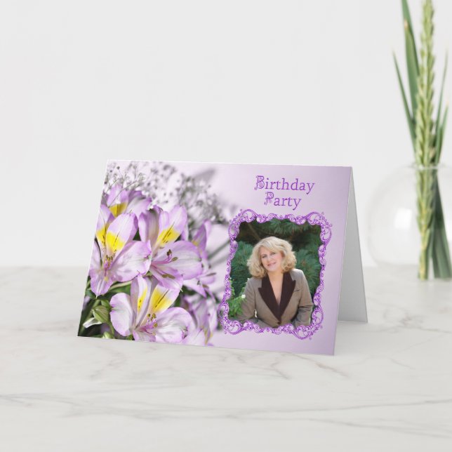 Photo Födelsedagsfest inbjudan (Framsida)