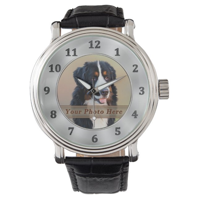 PHOTO: för manar, kvinnor och barn Armbandsur (Framsida)