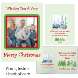 PHOTO för vinterfärgat vinterfärgat Snowy Winter T Helgkort