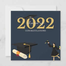 Photo From Parents Royal Blue And White Graduation Julkort