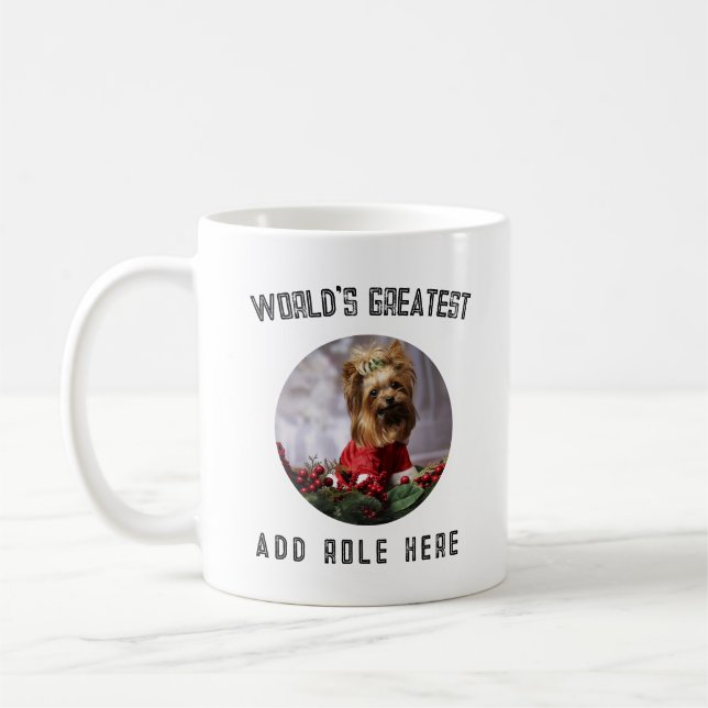 Photo Gift Family Mamma Pappa Grandma Grandpa Kaffemugg (Vänster)