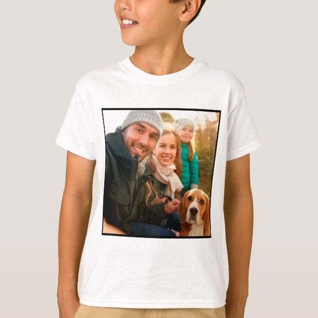 Photo Gift | Foto för modern Personlig-familj T Shirt (Framsida)