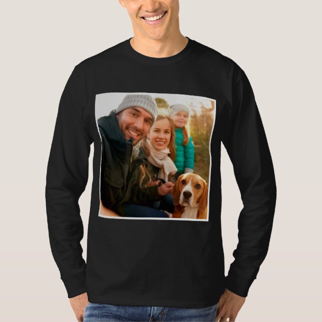 Photo Gift | Foto för modern Personlig-familj T Shirt (Framsida)