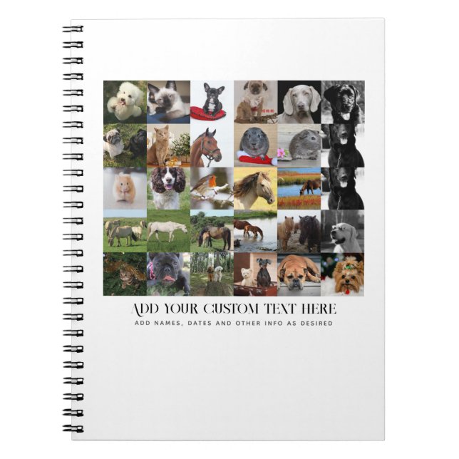 PHOTO GIFTS-MALLATES FAMILY FRIENDS PETS ANPASSNIN ANTECKNINGSBOK (Framsidan)