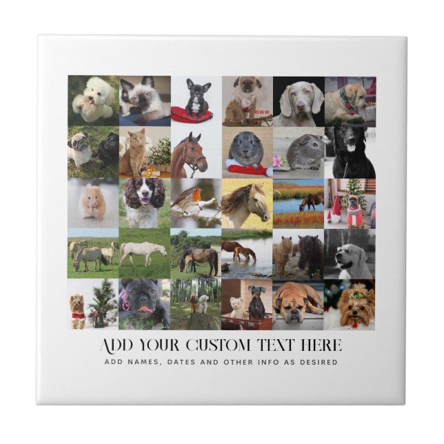PHOTO GIFTS-MALLATES FAMILY FRIENDS PETS ANPASSNIN KAKELPLATTA (Framsidan)