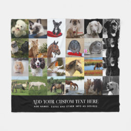 PHOTO GIFTS MAMMA PAPPA GRANDPA GRANDMA PETS FRIEN FLEECEFILT