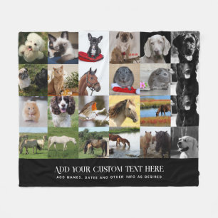 PHOTO GIFTS MAMMA PAPPA GRANDPA GRANDMA PETS FRIEN FLEECEFILT