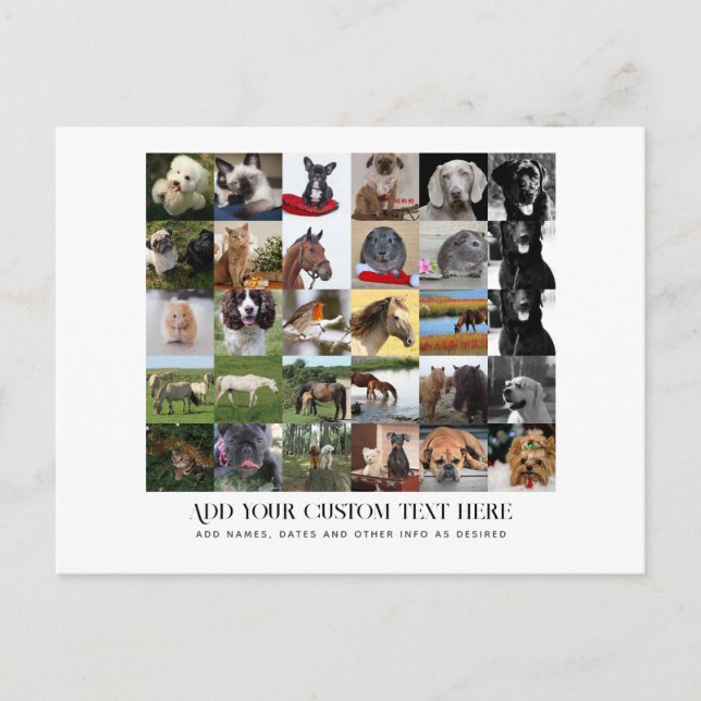 PHOTO GIFTS MAMMA PAPPA GRANDPA GRANDMA PETS FRIEN INBJUDAN VYKORT (Framsida)
