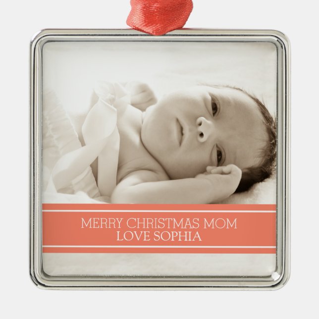 Photo God jul Mamma Ornament Coral (Framsidan)