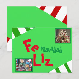 Photo God jul Spansk Julafton Lettering Holid Vykort