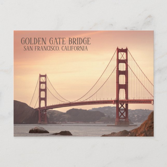 Photo Golden Grind Bridge San Francisco, Kaliforni Vykort (Framsida)