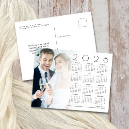 Photo Gott nytt år 2026 Calendar Newlyweds Helg Vykort