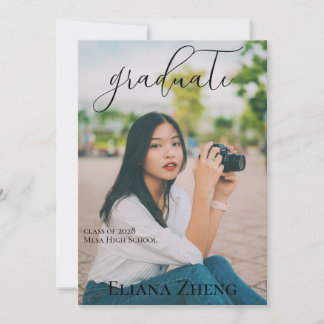 Photo Graduation Announcement Card