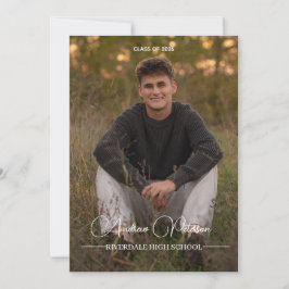  Photo Graduation Invitation, class of 2026 Inbjudningar