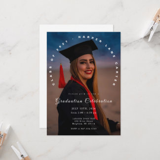 Photo Graduation Invitation, Class of 2026  Inbjudningar