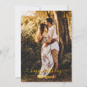 Photo Grattis på födelsedagen Card Meddelande