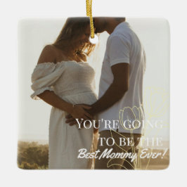 Photo Gravid Mamma to be Julgransprydnad Keramik