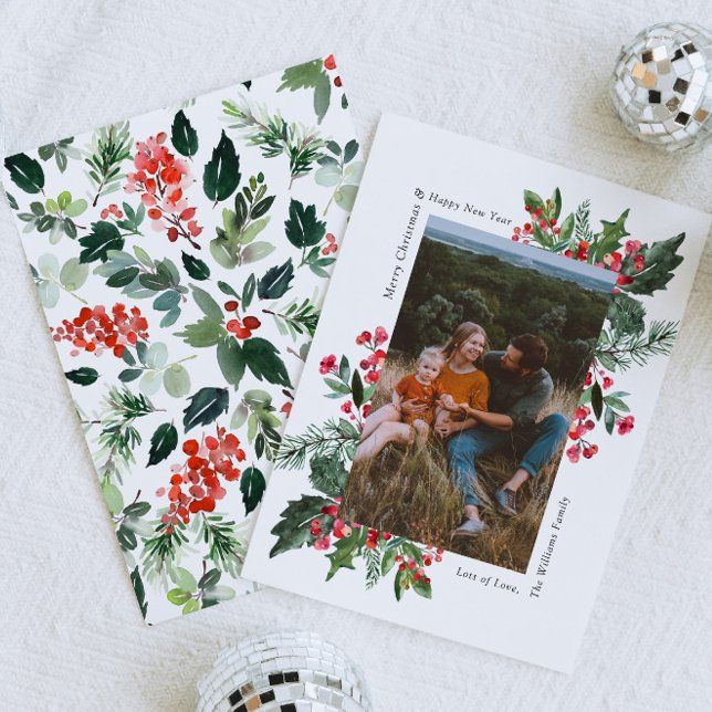 Photo Greenery-julkort Julkort (Skapare uppladdad)