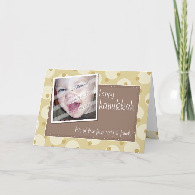 PHOTO GREETING CARD: cheeky spoted 10 Helgkort (Framsida)