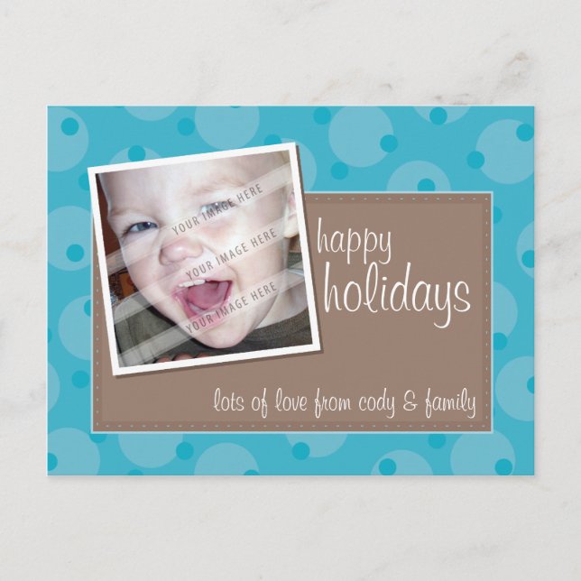 PHOTO GREETING POSTCARD :: cheeky spotted 11 Helg Vykort (Framsida)