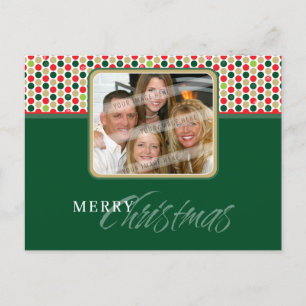 PHOTO GREETING POSTCARD :: minispot snowflake 1 Helg Vykort