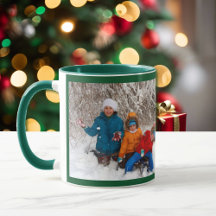 Photo Grönt Personalize Template Gift Coffee Mugg