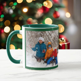 Photo Grönt Personalize Template Gift Coffee Mugg