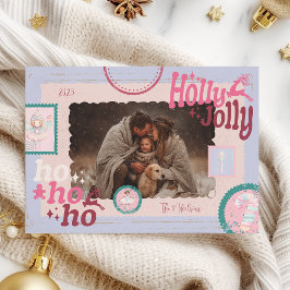 Photo Groovy Nutcracker Retro Pastel jul Julkort