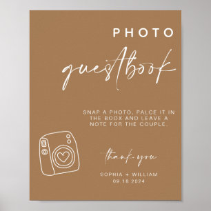 Photo Guestbook   Bho polaroid gästskylt bok Poster