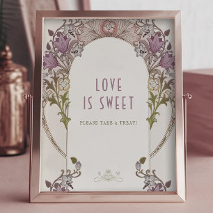 Photo Guestbook Sign William Morris Lavender Poster