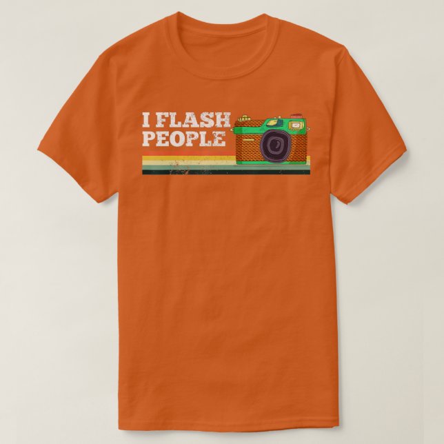 Photo Guy Funny Retro Camera I Flash People Photo T Shirt (Design framsida)
